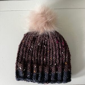 NEW Handmade Knit Baby Hat with PomPom